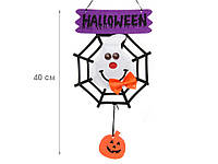 Украшение декор на Хеллоуин декоративная подвеска на Halloween со светящимися глазами из фетра