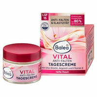 Денний крем для зрілої шкіри обличчя Balea Vital Anti Falten Tagescreme SPF15  50 мл.