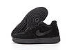 Чоловічі зимові кросівки Nike Air Force 1 Low Black з хутром взуття Найк Форс чорні замшеві теплі, фото 10