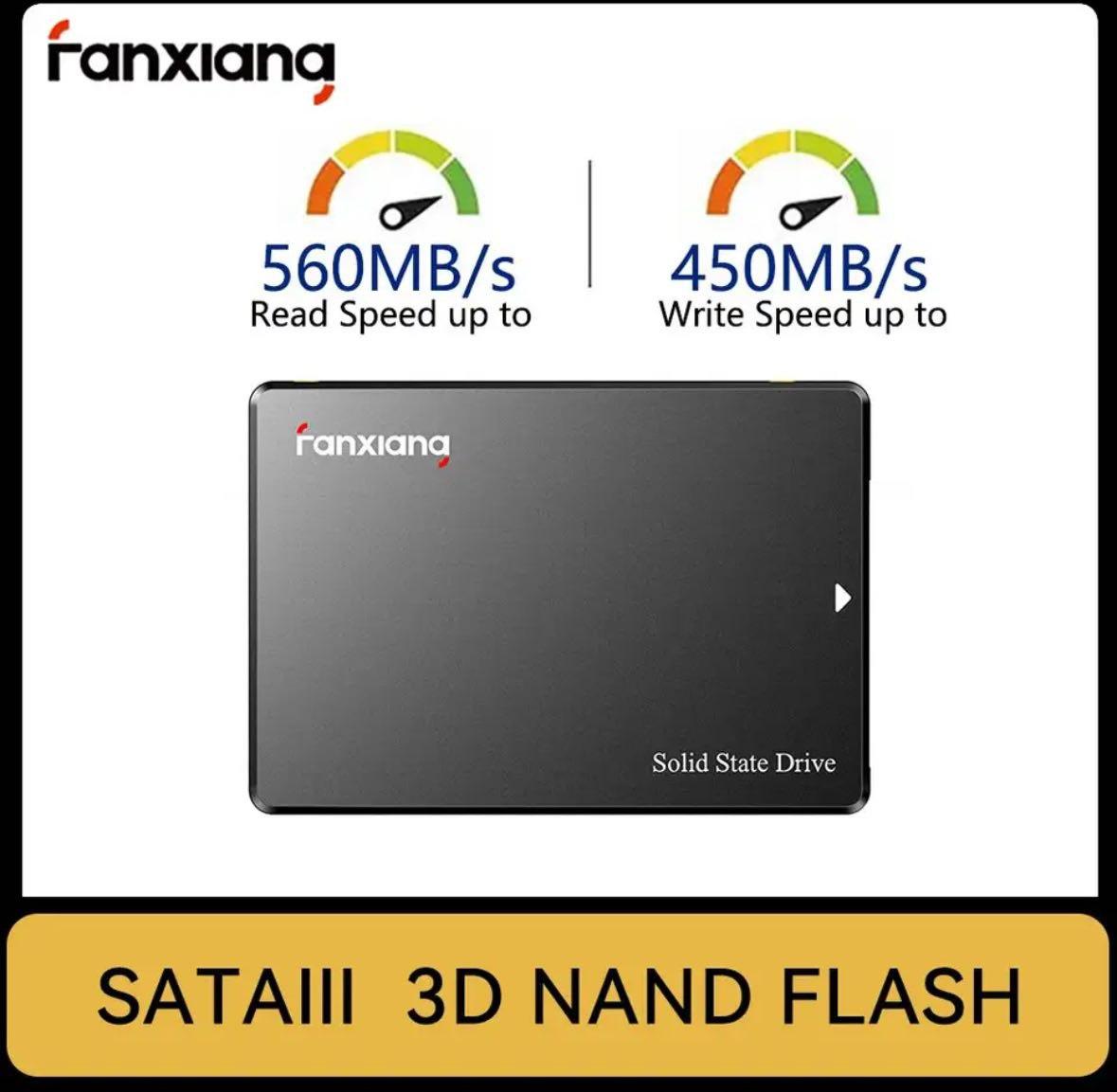 Внутрішній жорсткий диск SSD Fanxiana 2,5 SATA3 120 GB твердотільний ССД накопичувач