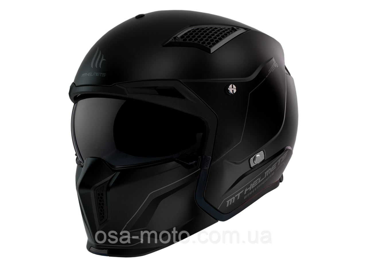 Мотошолом MT Streetfighter SV S Solid A1 Matt Black ECE2206