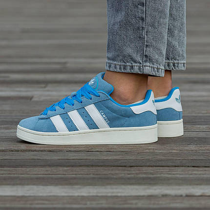 Жіночі Кросівки Adidas Campus 00s Blue White / Адідас Кампус 00 Блакитні з Білим, фото 1