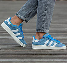 Жіночі Кросівки Adidas Campus 00s Blue White / Адідас Кампус 00 Блакитні з Білим, фото 5