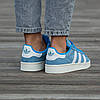Жіночі Кросівки Adidas Campus 00s Blue White / Адідас Кампус 00 Блакитні з Білим, фото 9