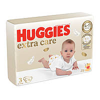 Памперси Huggies Extra Care 3, вага 6-10 кг, 72 шт., підгузники хаггіс еліт софт (5029053578095) DL