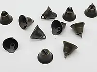 Колокольчики металлические для украшения одежды, поделок и сувениров размером 16 мм, цвет старая латунь