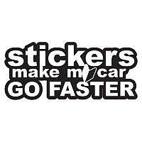 Наклейка на авто - Stickers make my car go faster v2