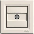 TV розетка кінцева Asfora з рамкою слонова кістка ABS [EPH3200123] Шнейдер Електрік