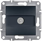 TV розетка кінцева Asfora антрацит ABS [EPH3200171] Шнейдер Електрік