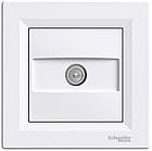 TV розетка 8dB прохідна Asfora з рамкою біла ABS [EPH3200321] Шнейдер Електрік