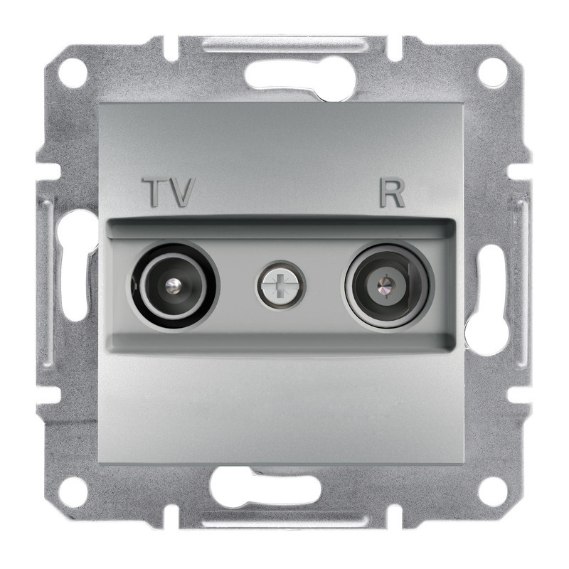 TV/R розетка 4dB прохідна Asfora алюміній ABS [EPH3300261] Шнейдер Електрік