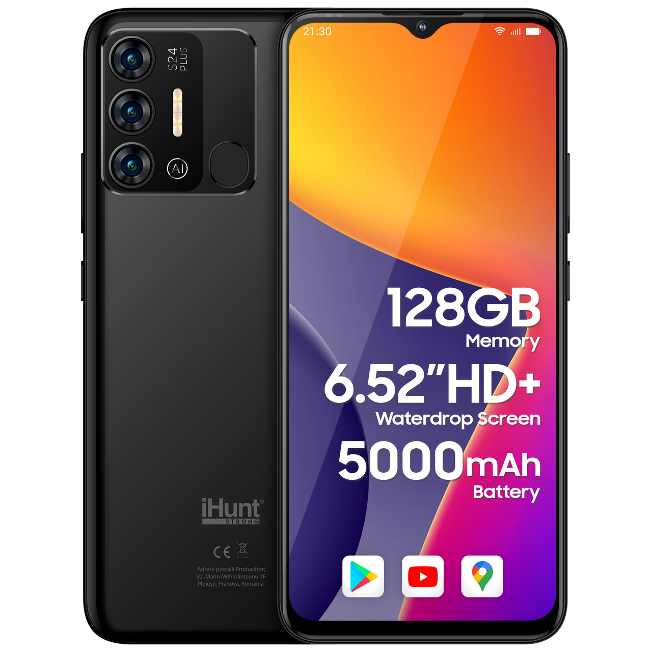Смартфон iHunt S24 Plus Phantom Black – 4/128 Гб, 5000мАг