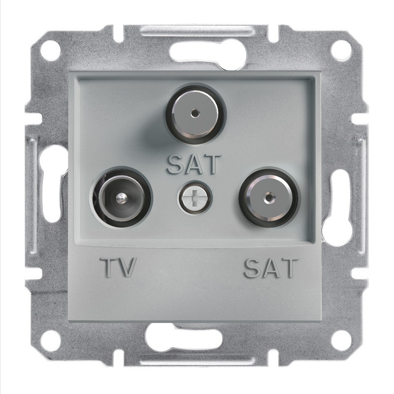 TV-SAT-SAT розетка кінцева Asfora алюміній ABS [EPH3600161] Шнейдер Електрік