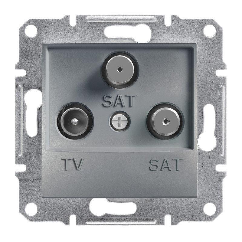 TV-SAT-SAT розетка кінцева Asfora сталь ABS [EPH3600162] Шнейдер Електрік