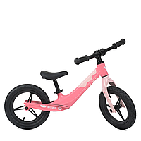 Беговел детский Profi Kids LMG1255-5 розовый, 12 дюймов Toyvoo Біговел дитячий Profi Kids LMG1255-5 рожевий,