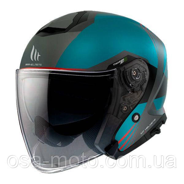 Мотошолом MT THUNDER 3 Jet STARGATE A2 Matt Gray