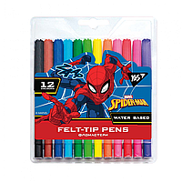 Фломастеры YES 12 цветов Marvel. Spiderman (арт 650478)