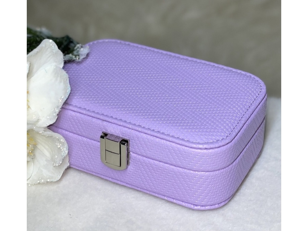 🤍Чарівна скринька з орнаментом зі шкірозамінника для прикрас з замочком, середня, 4 види, фото 1