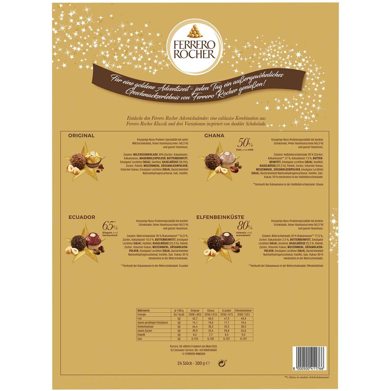 Адвент календарь Ferrero Rocher Selection 300g - фото 3 - id-p1994009378
