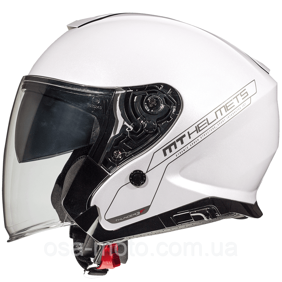 Мотошолом MT Thunder 3 Jet Solid Gloss White