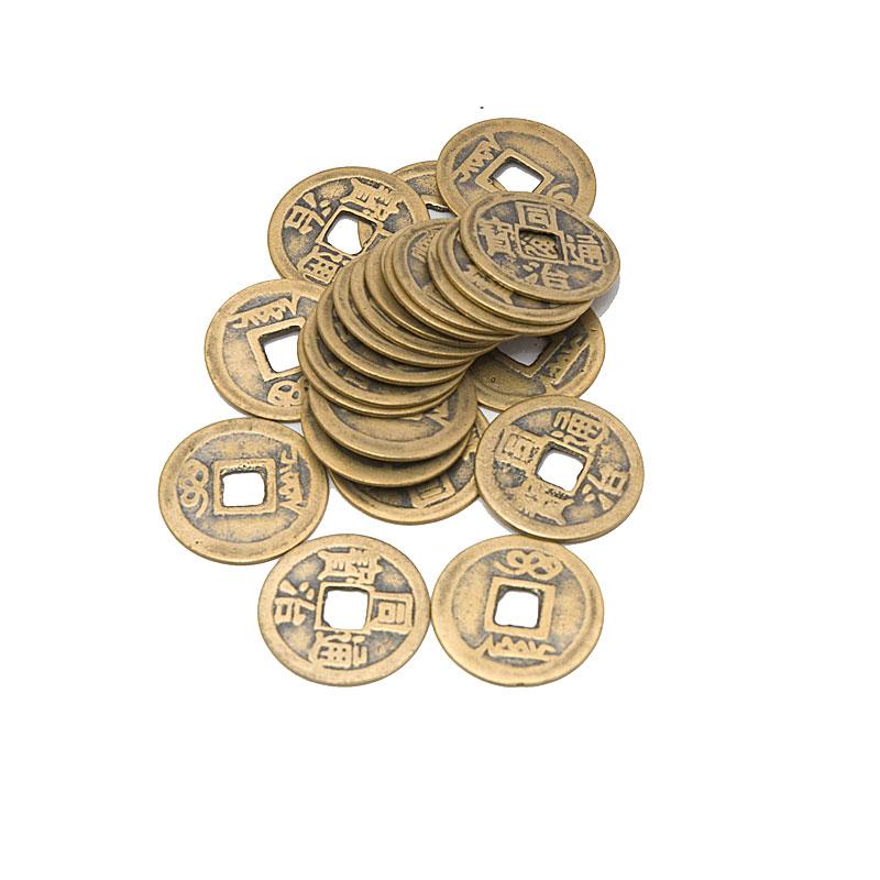 Китайська Монета 1 шт. 2 см. жовта (А8119)