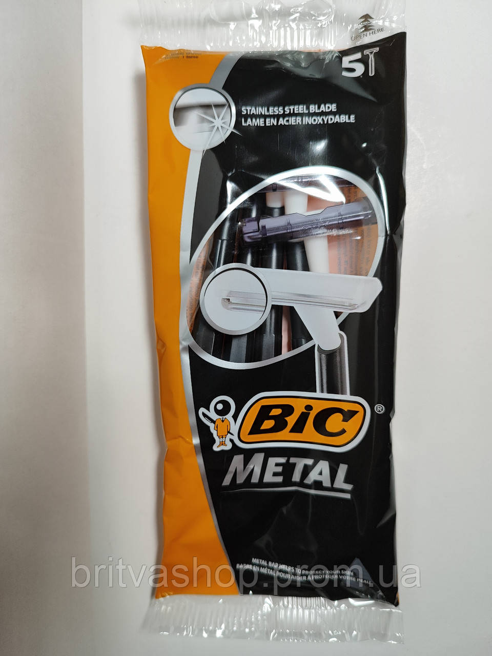 Одноразові бритви для гоління BIC Metal 1 (5шт.) (ID#1994020045), ціна ...