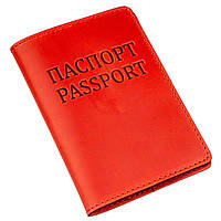 Обложка на паспорт Shvigel Crazy кожаная Красная Toyvoo Обкладинка на паспорт Shvigel Crazy шкіряна Червона