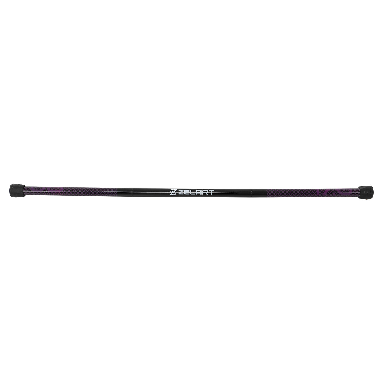 Палиця гімнастична бодібар трисекційний Zelart Body Bar 9994-8 вага 8 кг Black-Purple, фото 1
