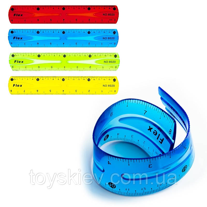 8020 Лінійка-незламайка 20 см., фото 1