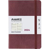 Щоденник 2024 Axent Partner Soft Nuba 8817-24-58-A, 145x210 мм, сливовий