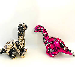 0035 Динозавр із паєтками 40 см