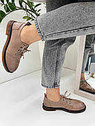 Туфлі жіночі MeegoComfort F20-3111B-APRICOT(B) бежеві на шнурівці 40, фото 2