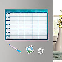 Магнітний планер "Меню на тиждень" Fantasy, 21*30 cm (магнітна дошка, щоденник, календар, для прикорму)