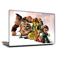 Наклейка на ноутбук - Команда Супер Марио