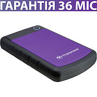 Зовнішній Жорсткий Диск 1 Тб Transcend 25H3P (Трансенд), violet, переносний знімний накопичувач, портативний hdd