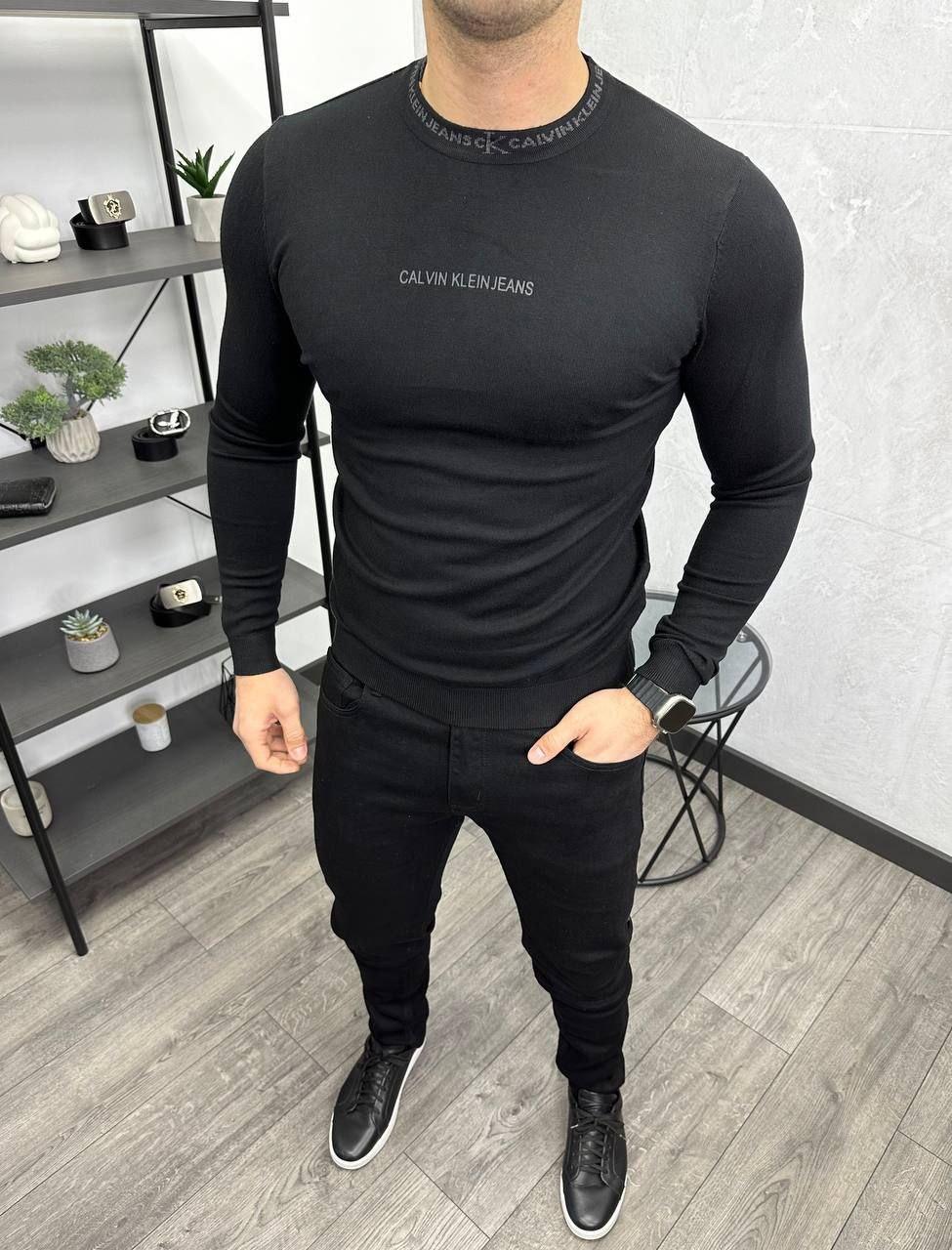 Чоловіча кофта світшот Calvin Klein H3903 чорний, фото 1