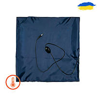 Електрогрілка ЕК 4\220 50х50 см 50Вт Темно-синій килимок із підігрівом | інфрачервона грілка для тварин