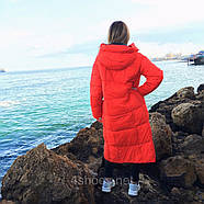Пальто-пуховик жіночий TOWMY TM-AJ-3262-oranje з каптуром 2XL, фото 2
