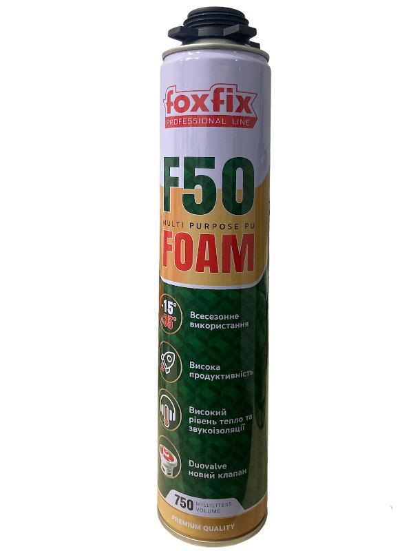 Піна монтажна FOXFIX F50 Profi/Ручна (750 мл, 700 гр)