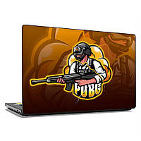 Наклейка на ноутбук - PUBG art logo