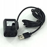 Насос заглибний для води USB-1020, 5 В 1-3 W IP68 200 L/h ля фонтана, фото 3