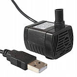 Насос заглибний для води USB-1020, 5 В 1-3 W IP68 200 L/h ля фонтана, фото 4