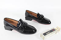 Туфли женские Visttaly W1105-2452-N166 черные на низком каблуке