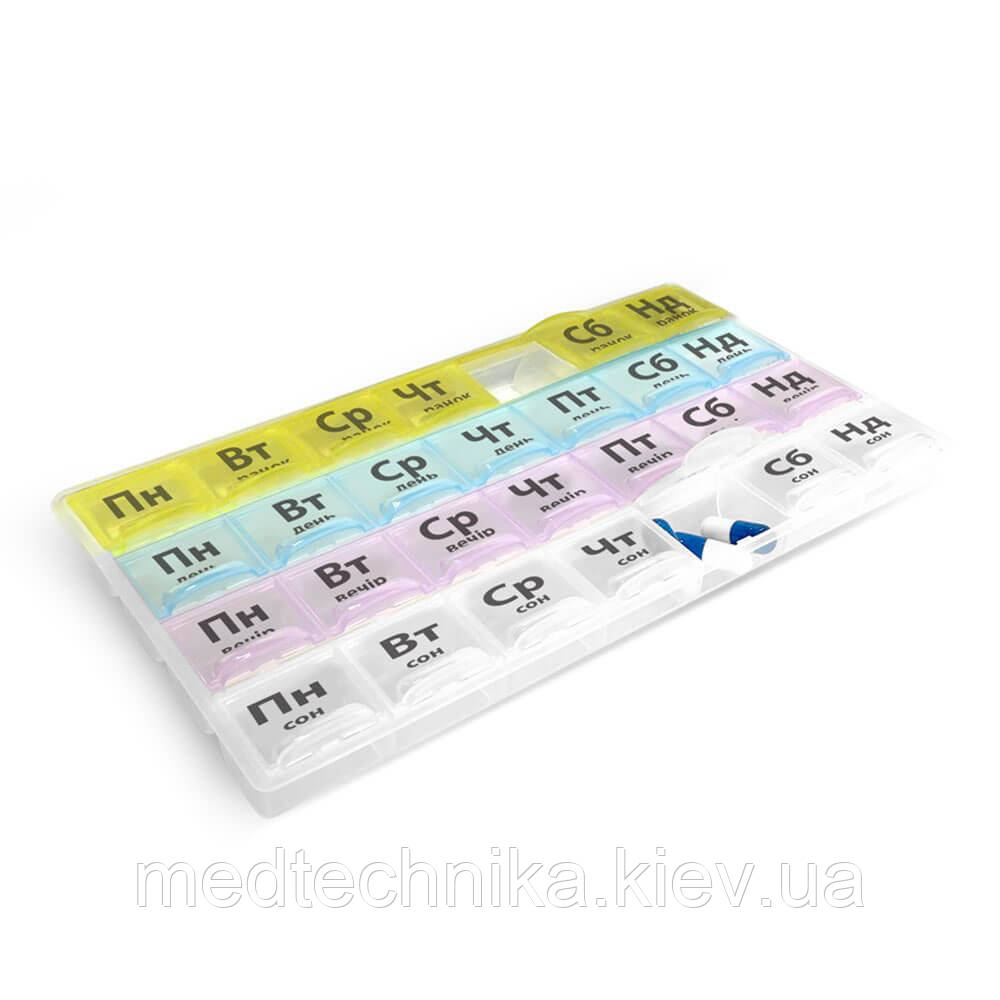 Таблетниця-органайзер, Maxi-HTP-029, пластик, прямокутний, Красота та Здоров'я, фото 1