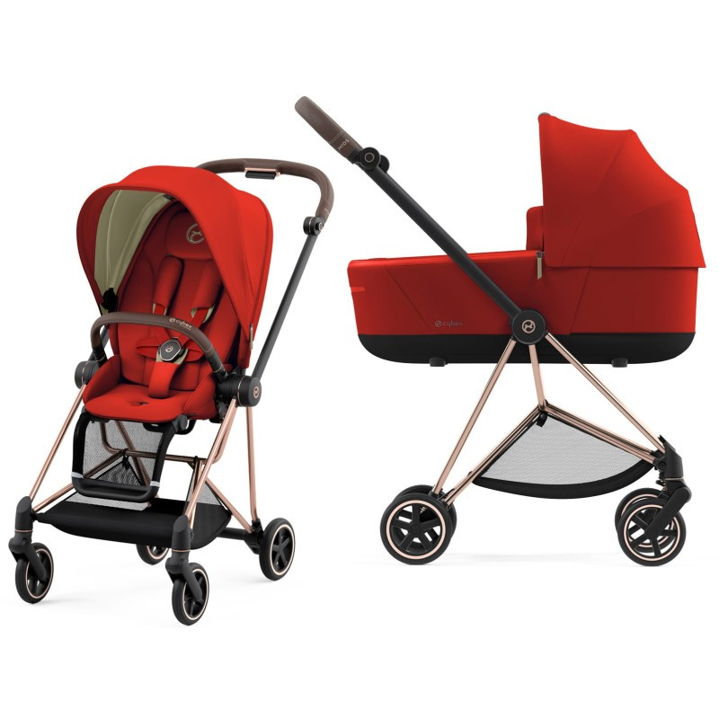 Cybex - Коляска Mios 4.0 2 в 1 Autumn Gold шасі Rosegold