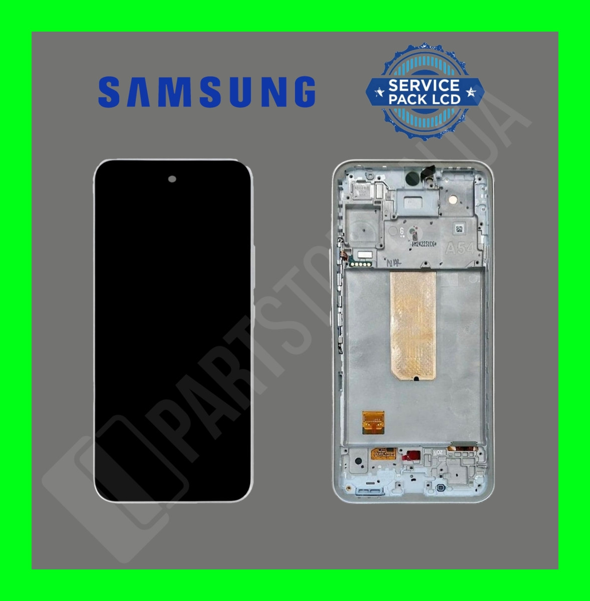 Дисплей Samsung A546 White A54 2023 (GH82-31232B) сервісний оригінал у зборі з рамкою (переклеєне скло)