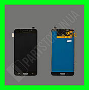 Дисплей Samsung J710 J7 2016 із сенсором, чорний (TFT, оригінал Китай)