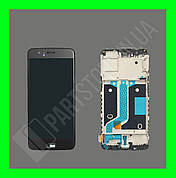 Дисплей OnePlus 5 (A5000) із сенсором та рамкою, чорний (OLED, оригінальні комплектуючі)