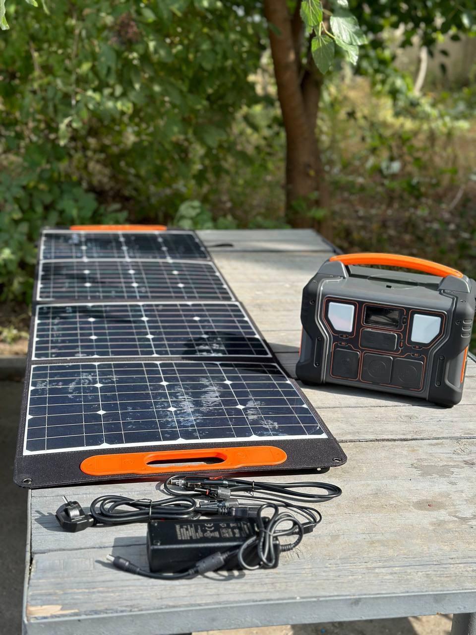 Портативная зарядная станция 1000W с солнечной панелью 150W для всего дома с розеткой 220 - фото 1 - id-p1994042134