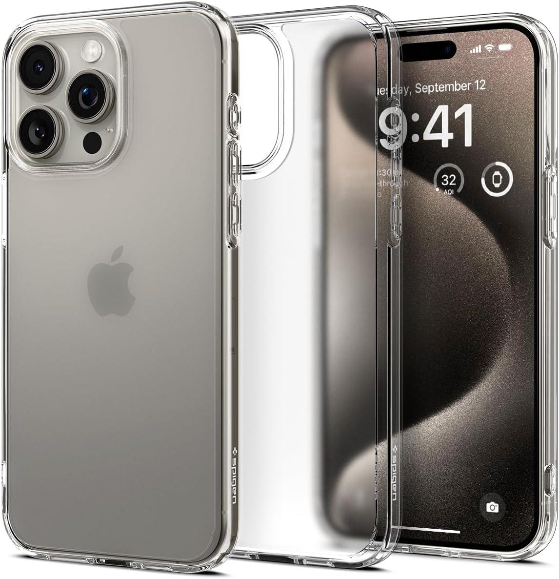 Чохол Spigen для iPhone 15 Pro Max — Ultra Hybrid Matte, Frost Clear (ACS06567)
